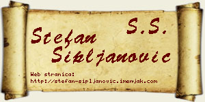 Stefan Sipljanović vizit kartica